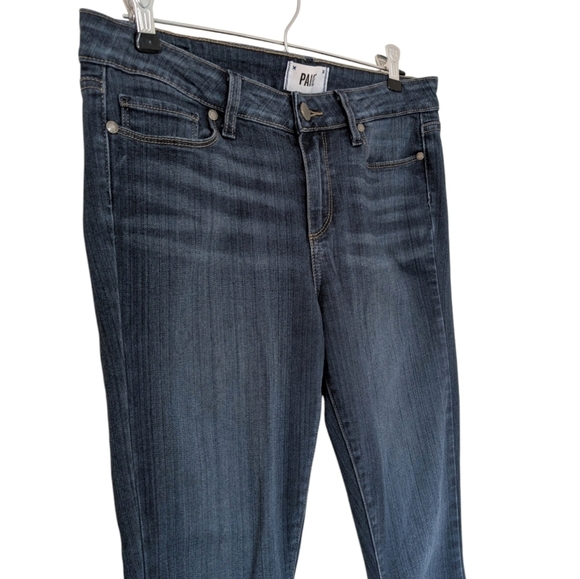 Paige Verdugo Mid-Rise Ankle Skinny Jeans Transcend Dark Wash Women's size 30 - Picture 6 of 16